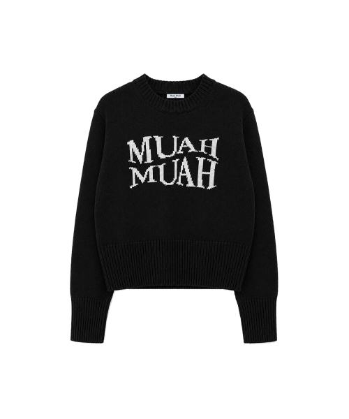 muahmuah（ムーアムーア）の「ジャカード ウール クロップドニット [ブラック]（ニット/セーター・レディース・その他・FREE）」の16枚目の写真