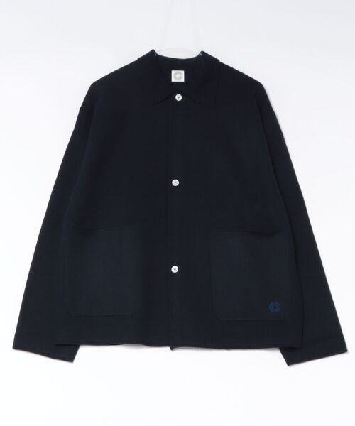 ORCIVAL（オーシバル）の「ORCIVAL | ウールジャージー 3Bニットジャケット（その他トップス・メンズ・ダークネイビー/ブラウン系その他2・4/5）」の2枚目の写真