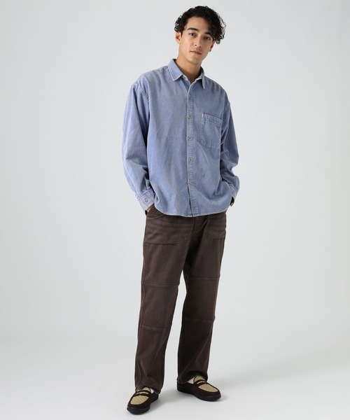 BAYFLOW(ベイフロー)の「ヴィンテージライクコーデュロイシャツ(シャツ/ブラウス・メンズ・ブルー/チャコール/ベージュ・LARGE/MEDIUM)」の22枚目の写真