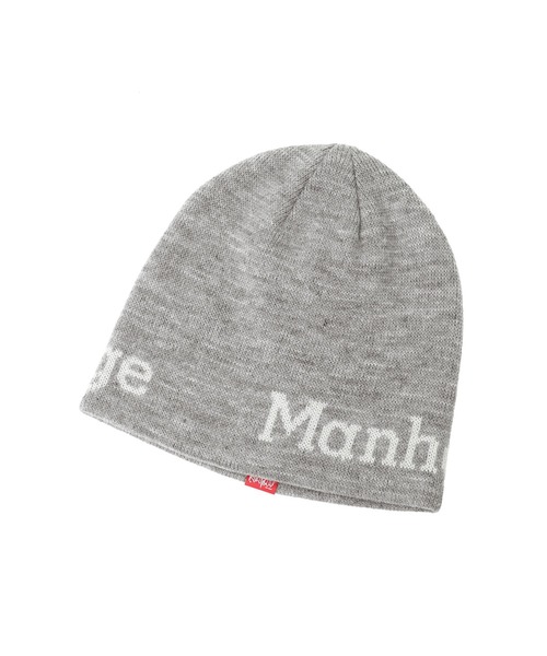Manhattan Portage(マンハッタンポーテージ)の「JACQUARD LOGO BEANIE(ニットキャップ/ビーニー・メンズ・グレー/ブラウン/ブラック/ネイビー/ボルドー・FREE)」の3枚目の写真