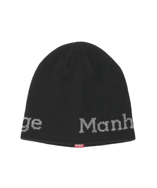 Manhattan Portage(マンハッタンポーテージ)の「JACQUARD LOGO BEANIE(ニットキャップ/ビーニー・メンズ・グレー/ブラウン/ブラック/ネイビー/ボルドー・FREE)」の6枚目の写真