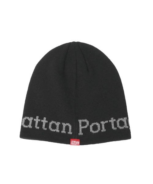 Manhattan Portage(マンハッタンポーテージ)の「JACQUARD LOGO BEANIE(ニットキャップ/ビーニー・メンズ・グレー/ブラウン/ブラック/ネイビー/ボルドー・FREE)」の7枚目の写真