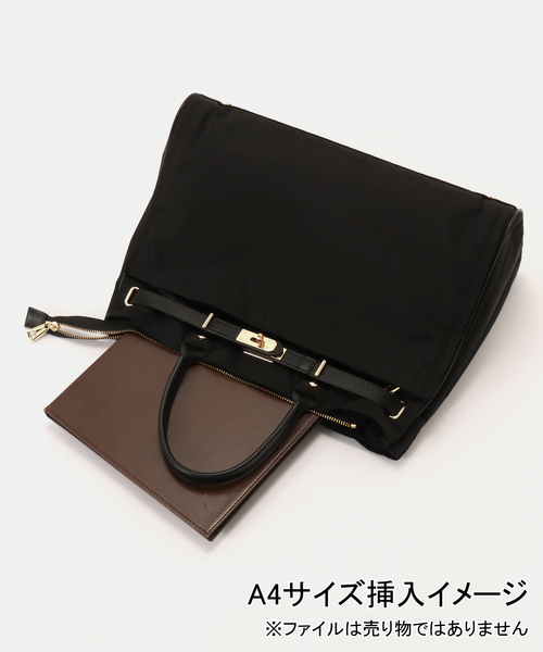 story.（ストーリー）の「Story. /ストーリーBELTED TOTE L（トートバッグ・レディース・ブラック・FREE）」の9枚目の写真