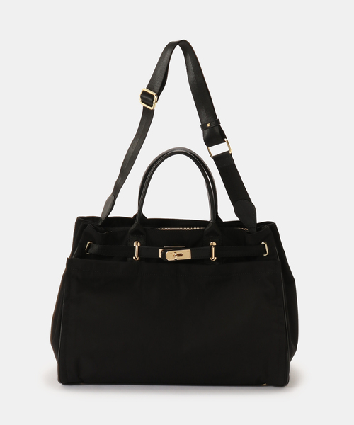 story.（ストーリー）の「Story. /ストーリーBELTED TOTE L（トートバッグ・レディース・ブラック・FREE）」の7枚目の写真