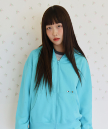 Macaroon Hood zip up_Mint