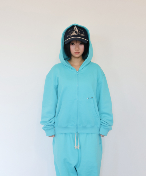 KIKOZY(キコジ)の「Macaroon Hood zip up_Mint(パーカー・レディース・その他・FREE)」の4枚目の写真