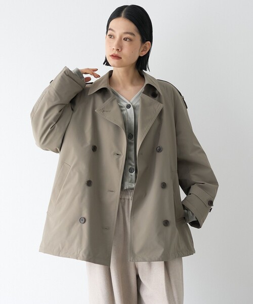 RONEL（ロネル）の「【RONEL/撥水】中綿キルトトレンチ（トレンチコート・レディース・ブラック/ベージュ/オリーブ・S/M）」の18枚目の写真
