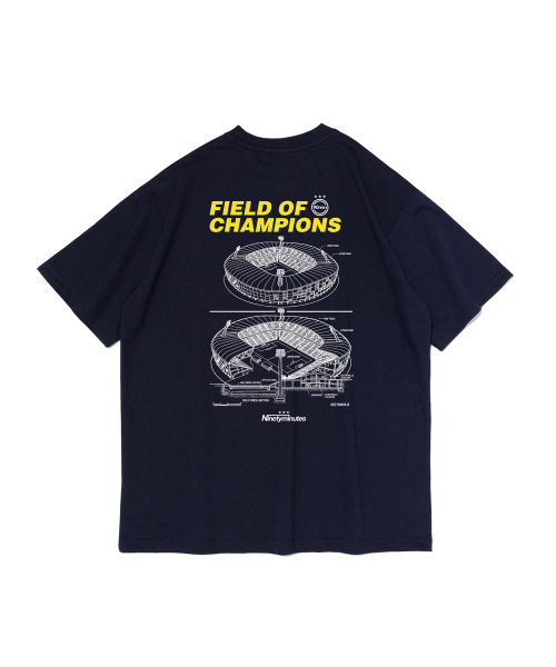 NINETYMINUTES(ナインティーミニッツ)の「スタジアム ブループリント 半袖Tシャツ(ネイビー)(Tシャツ/カットソー・メンズ・その他・LARGE/MEDIUM/X-LARGE/2XL/SMALL)」の3枚目の写真