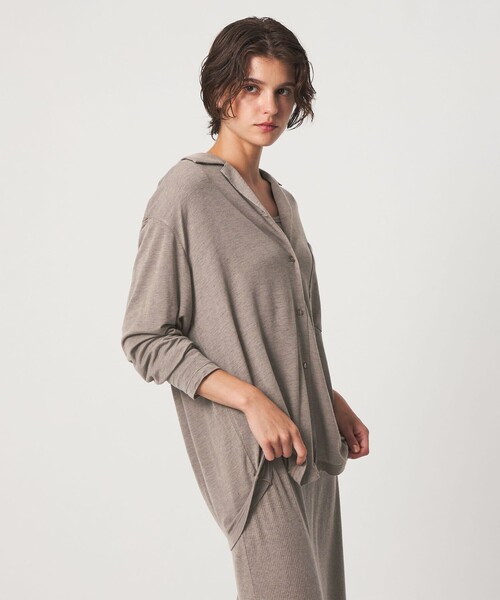 john masters UNITED ARROWS（ジョンマスターユナイテッドアローズ）の「＜john masters UNITED ARROWS＞アルガンオイル ロングスリーブシャツ（シャツ/ブラウス・レディース・ホワイト/モカ・FREE）」の11枚目の写真
