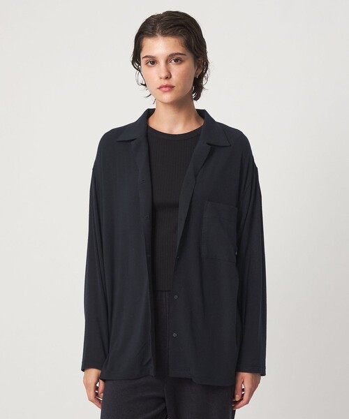 john masters UNITED ARROWS（ジョンマスターユナイテッドアローズ）の「＜john masters UNITED ARROWS＞アルガンオイル ロングスリーブシャツ（シャツ/ブラウス・レディース・ホワイト/モカ・FREE）」の14枚目の写真
