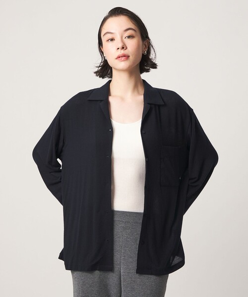 john masters UNITED ARROWS（ジョンマスターユナイテッドアローズ）の「＜john masters UNITED ARROWS＞アルガンオイル ロングスリーブシャツ（シャツ/ブラウス・レディース・ホワイト/モカ・FREE）」の18枚目の写真