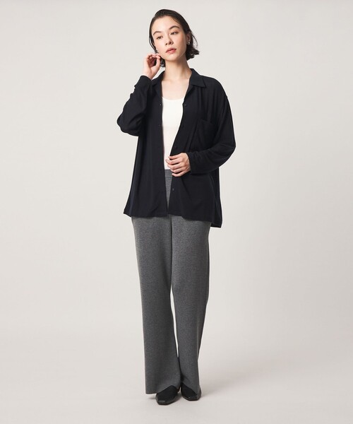 john masters UNITED ARROWS（ジョンマスターユナイテッドアローズ）の「＜john masters UNITED ARROWS＞アルガンオイル ロングスリーブシャツ（シャツ/ブラウス・レディース・ホワイト/モカ・FREE）」の21枚目の写真