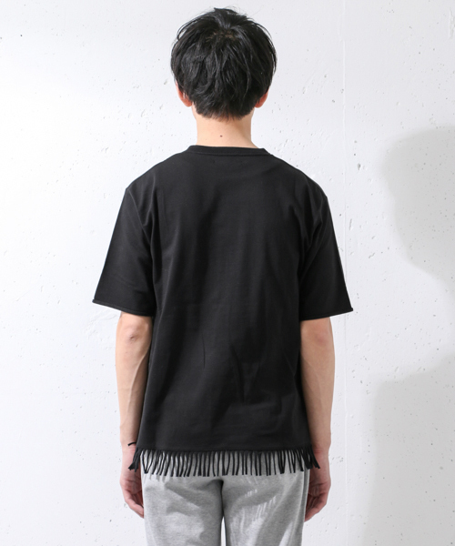 URBAN RESEARCH DOORS MENS（アーバンリサーチ ドアーズ メンズ）の「DOORS フリンジTシャツ（Tシャツ/カットソー・メンズ・ホワイト/ブラック・38/40）」の10枚目の写真