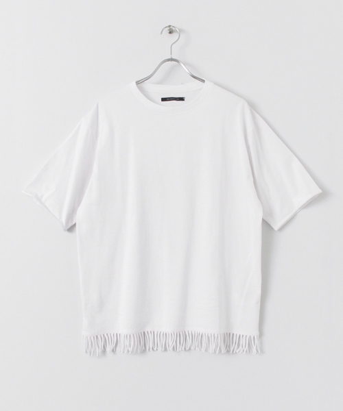 URBAN RESEARCH DOORS MENS（アーバンリサーチ ドアーズ メンズ）の「DOORS フリンジTシャツ（Tシャツ/カットソー・メンズ・ホワイト/ブラック・38/40）」の11枚目の写真