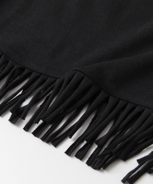 URBAN RESEARCH DOORS MENS（アーバンリサーチ ドアーズ メンズ）の「DOORS フリンジTシャツ（Tシャツ/カットソー・メンズ・ホワイト/ブラック・38/40）」の6枚目の写真