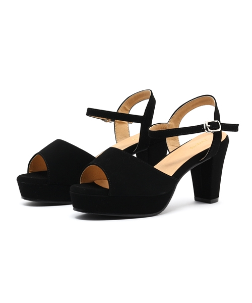 Re:EDIT(リエディ)の「アンクルストラップ太ヒールサンダル(サンダル・レディース・ブラック/シルバー/ホワイト/パイソン・MEDIUM/X-LARGE/SMALL/LARGE)」の5枚目の写真