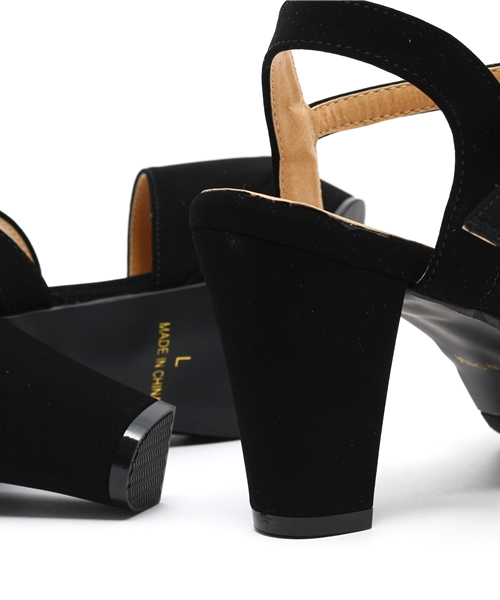 Re:EDIT(リエディ)の「アンクルストラップ太ヒールサンダル(サンダル・レディース・ブラック/シルバー/ホワイト/パイソン・MEDIUM/X-LARGE/SMALL/LARGE)」の12枚目の写真