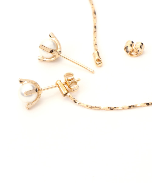 N.(N. Natural Beauty Basic)(エヌエヌナチュラルビューティーベーシック)の「クラウンピアス(ピアス(両耳用)・レディース・ホワイト/ホワイト系その他・フリ-)」の3枚目の写真