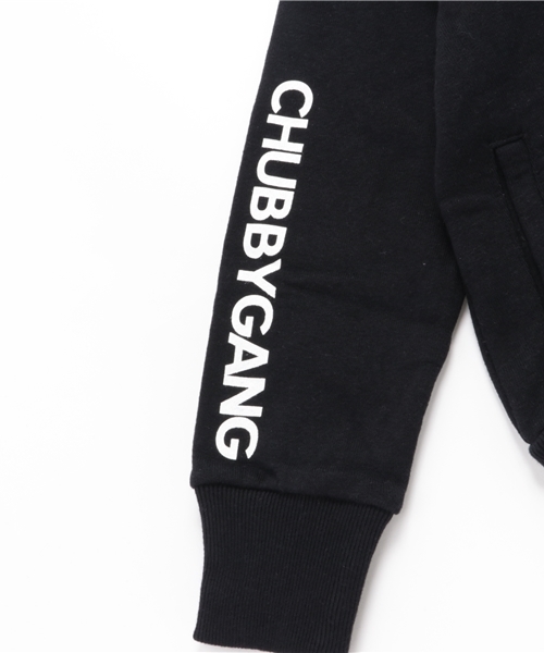 CHUBBYGANG（チャビーギャング）の「ハイネックジップアップ裏毛パーカー（パーカー・キッズ・ブラック/ライトグレー・110/130/160/100/120/150/140）」の5枚目の写真