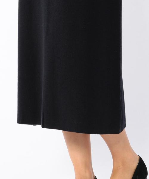 coen（コーエン）の「強撚ニットロングスカート（スカート・レディース・ブラック/ネイビー・MEDIUM/LARGE）」の13枚目の写真