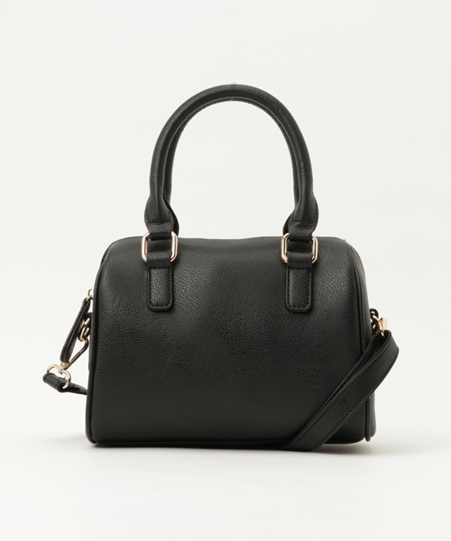 KOBE LETTUCE(コウベレタス)の「コンパクトミニボストンバッグ(ショルダーバッグ・レディース・アイボリー/ブラック/サックスブルー/ライトピンク/ピンク系その他/モスグリーン/キャメル/コーラルピンク/レッド/ブルー/シルバー/イエロー/ネイビー/ブラウン/ボルドー/ピンク系その他2/グレイッシュベージュ/マスタード/パープル/ブルー系その他・ONE SIZE)」の3枚目の写真