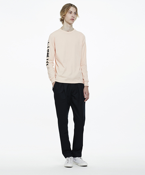 Saturdays NYC(サタデーズ ニューヨークシティ )の「Hanja Long Sleeve T-Shirt(Tシャツ/カットソー・メンズ・グレー/ピンク・X-SMALL/M/L/X-LARGE/S)」の4枚目の写真