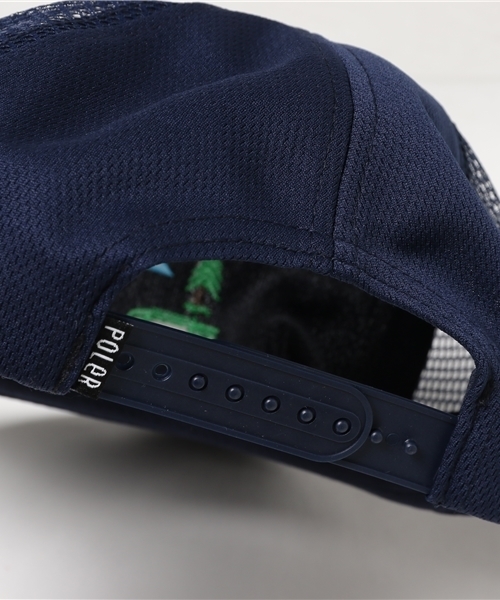 POLeR（ポーラー）の「POLER TOURIST TRAP MESH TRUCKER CAP（キャップ・メンズ・ネイビー/オリーブ・FREE）」の6枚目の写真