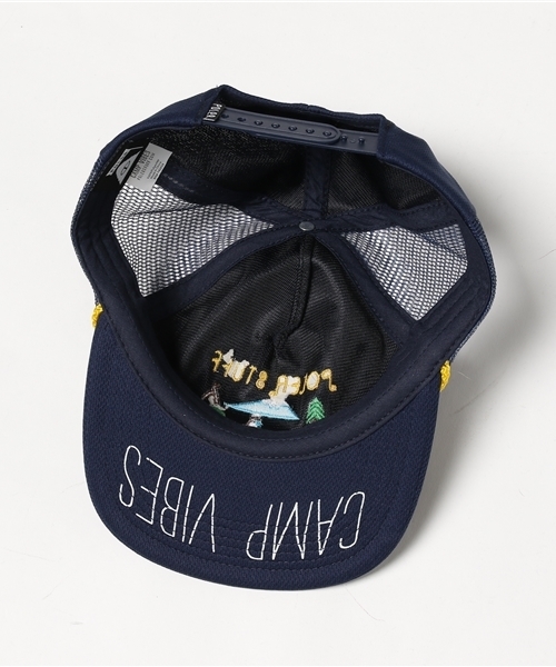 POLeR（ポーラー）の「POLER TOURIST TRAP MESH TRUCKER CAP（キャップ・メンズ・ネイビー/オリーブ・FREE）」の7枚目の写真