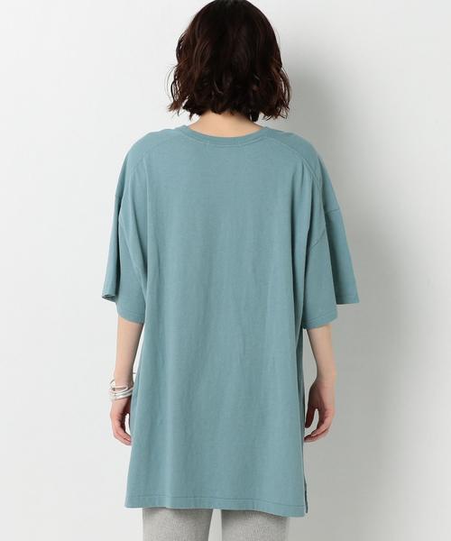 Another Edition（アナザーエディション）の「ﾃﾝｼﾞｸ BIG TEE ◆（Tシャツ/カットソー・レディース・オフホワイト/ライトブルー/ブラック/ライトピンク・FREE）」の5枚目の写真