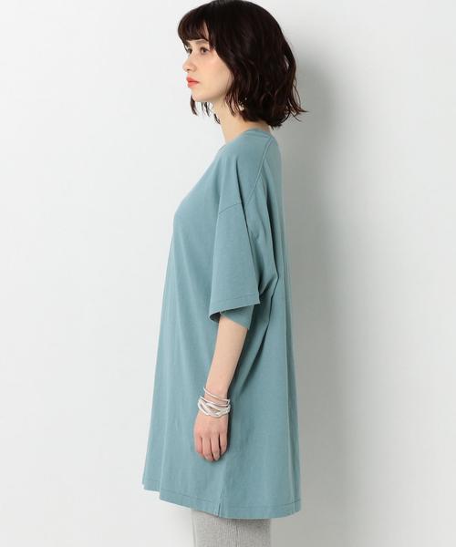 Another Edition（アナザーエディション）の「ﾃﾝｼﾞｸ BIG TEE ◆（Tシャツ/カットソー・レディース・オフホワイト/ライトブルー/ブラック/ライトピンク・FREE）」の7枚目の写真