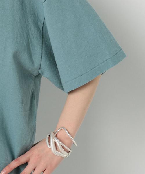 Another Edition（アナザーエディション）の「ﾃﾝｼﾞｸ BIG TEE ◆（Tシャツ/カットソー・レディース・オフホワイト/ライトブルー/ブラック/ライトピンク・FREE）」の10枚目の写真