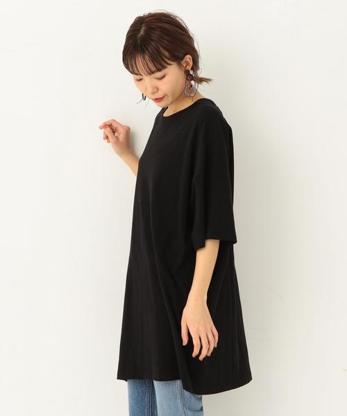 Another Edition（アナザーエディション）の「ﾃﾝｼﾞｸ BIG TEE ◆（Tシャツ/カットソー・レディース・オフホワイト/ライトブルー/ブラック/ライトピンク・FREE）」の18枚目の写真