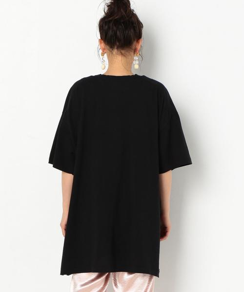 Another Edition（アナザーエディション）の「ﾃﾝｼﾞｸ BIG TEE ◆（Tシャツ/カットソー・レディース・オフホワイト/ライトブルー/ブラック/ライトピンク・FREE）」の20枚目の写真