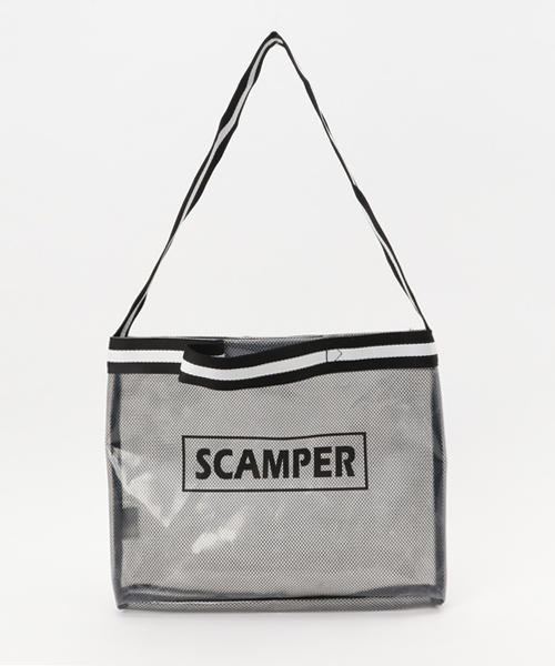 WEGO（ウィゴー）の「WEGO/クリアメッシュサコッシュ（ショルダーバッグ・レディース・ブラック/ホワイト・FREE）」の2枚目の写真