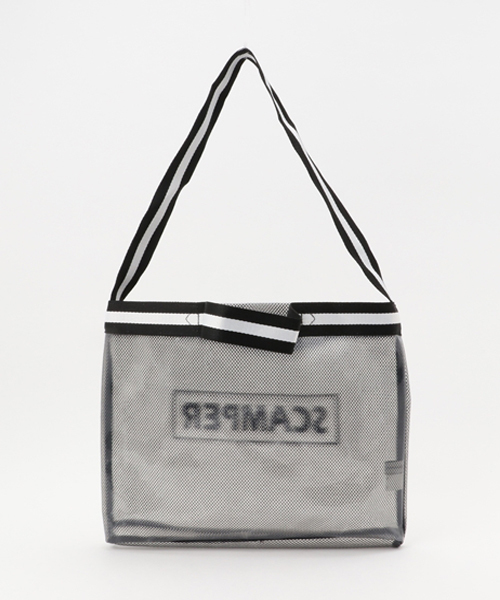 WEGO（ウィゴー）の「WEGO/クリアメッシュサコッシュ（ショルダーバッグ・レディース・ブラック/ホワイト・FREE）」の5枚目の写真