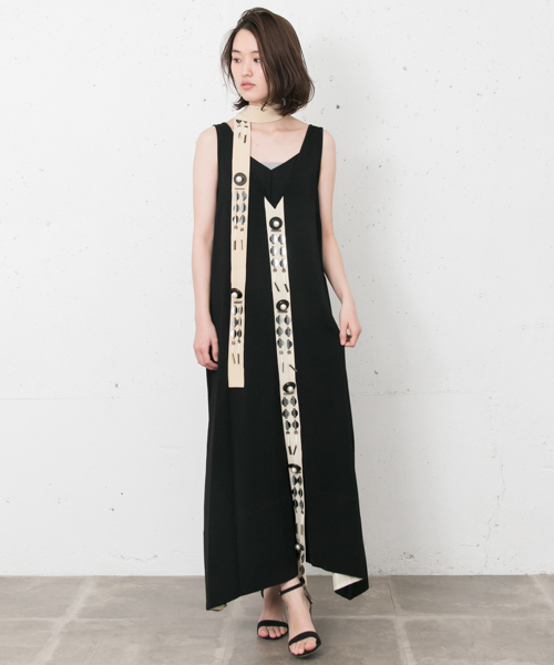 BY MALENE BIRGER(バイマレーネビルガー)の「BY MALENE BIRGER DRESS(ワンピース・レディース・ブラック・34/32)」の1枚目の写真