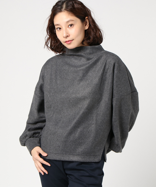 earth music&ecology（アースミュージックアンドエコロジー）の「・ぽかぽかプルオーバー（ニット/セーター・レディース・ピンクベージュ/杢グレー/チャコールグレー/ネイビー/アイボリー/ダークグリーン・FREE）」の15枚目の写真