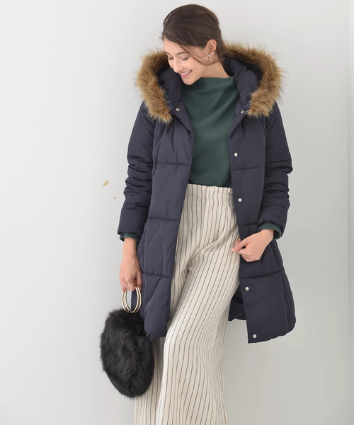 earth music&ecology（アースミュージックアンドエコロジー）の「・ぽかぽかプルオーバー（ニット/セーター・レディース・ピンクベージュ/杢グレー/チャコールグレー/ネイビー/アイボリー/ダークグリーン・FREE）」の14枚目の写真