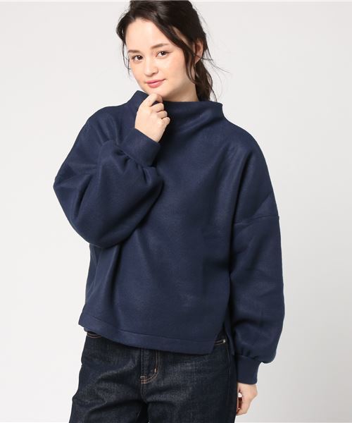 earth music&ecology（アースミュージックアンドエコロジー）の「・ぽかぽかプルオーバー（ニット/セーター・レディース・ピンクベージュ/杢グレー/チャコールグレー/ネイビー/アイボリー/ダークグリーン・FREE）」の5枚目の写真