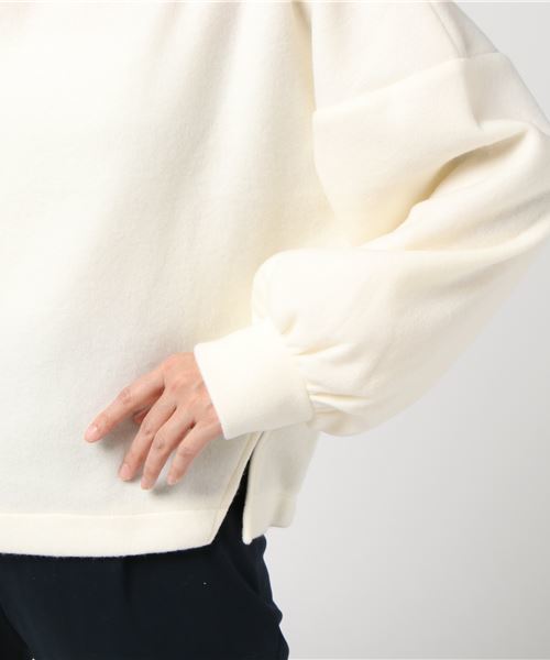 earth music&ecology（アースミュージックアンドエコロジー）の「・ぽかぽかプルオーバー（ニット/セーター・レディース・ピンクベージュ/杢グレー/チャコールグレー/ネイビー/アイボリー/ダークグリーン・FREE）」の10枚目の写真