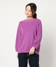 RIVE DROITE | ボートネック片畦チュニックニット(ニット/セーター)