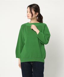 RIVE DROITE | ボートネック片畦チュニックニット(ニット/セーター)