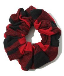 ブロックチェックシュシュ