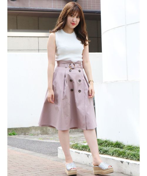 dazzlin(ダズリン)の「ノースリリブニットトップス(ニット/セーター・レディース・パープル/レッド/オフホワイト/ピンク・FREE)」の18枚目の写真