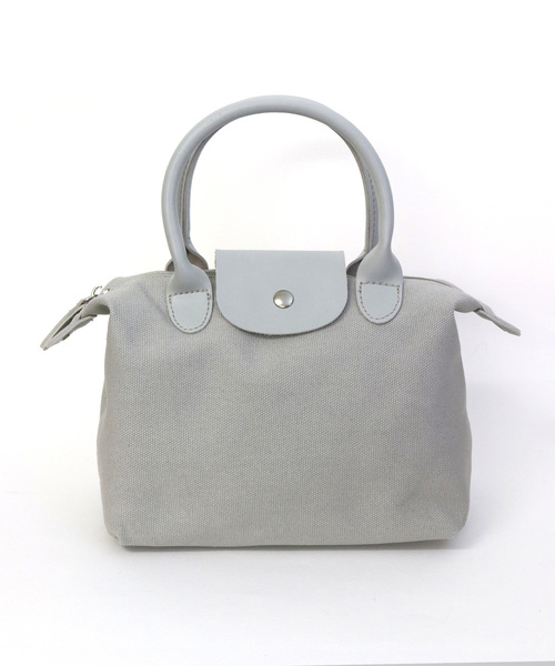 florist（フローリスト）の「プチフラップトラベルバッグ（エコバッグ/サブバッグ・レディース・ホワイト/ブラック/ベージュ/ネイビー/グレー・FREE）」の4枚目の写真