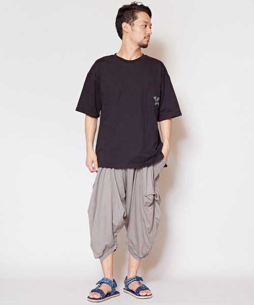 チャイハネ（チャイハネ）の「【チャイハネ】カットソードレープMEN'Sサルエルパンツ（その他パンツ・メンズ・ブラック/グレー/ターコイズブルー/オレンジ/モスグリーン/ブラウン/レッド/グリーン/ネイビー/オレンジ系その他/ベージュ/ブルー/カーキ/ダークベージュ/マスタード/オリーブ/ライトグリーン/レンガ・FREE）」の22枚目の写真