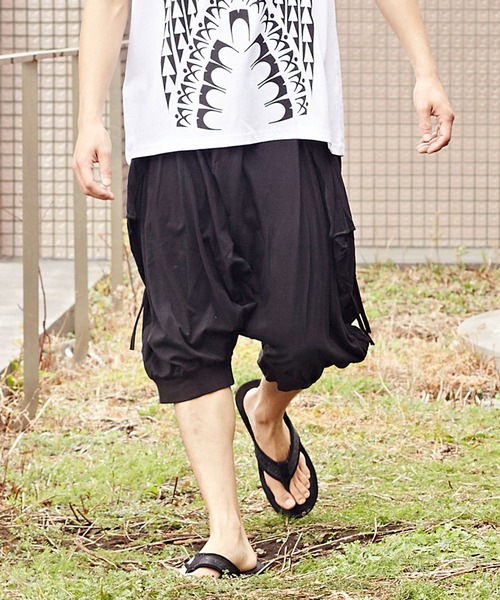 チャイハネ】カットソードレープMEN'Sサルエルパンツ（その他