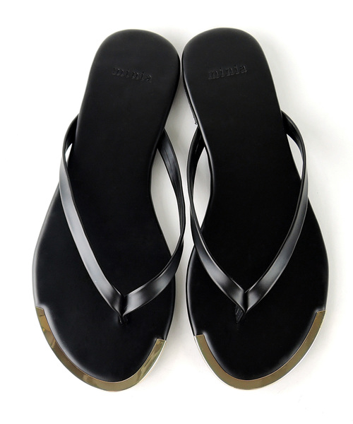 minia(ミニア)の「トングサンダル/フラットサンダル □(サンダル・レディース・ホワイト/ブラック/グリーン/パープル/シルバー/イエロー/ベージュ/ゴールド/パイソン/ブラウン系その他/ホワイト系その他/ライトグリーン・S/M/L/LL)」の13枚目の写真