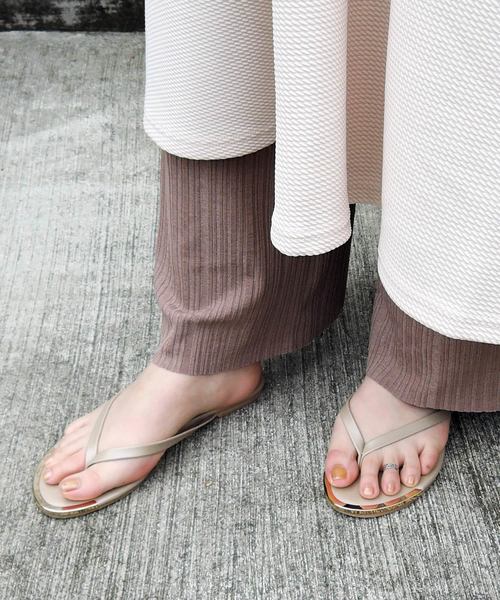 minia(ミニア)の「トングサンダル/フラットサンダル □(サンダル・レディース・ホワイト/ブラック/グリーン/パープル/シルバー/イエロー/ベージュ/ゴールド/パイソン/ブラウン系その他/ホワイト系その他/ライトグリーン・S/M/L/LL)」の16枚目の写真