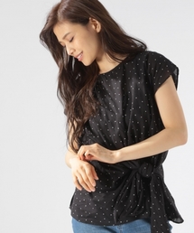 BAYFLOW | BAYFLOW／フロントリボンドットブラウス 18SS(シャツ/ブラウス)